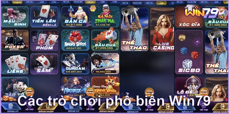 Các trò chơi phổ biến win79