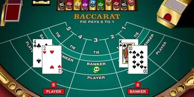 Tính điểm trong game bài baccarat